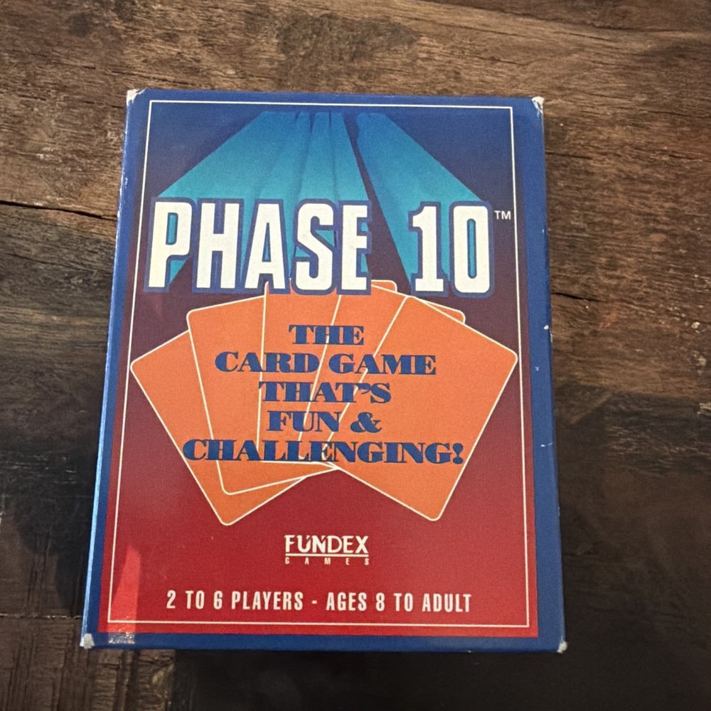 Vintage 1992 Fundex Games Phase 10 Card Game Complete!